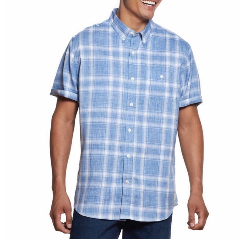 Weatherproof Vintage Men's Short Sleeve Woven Shirt